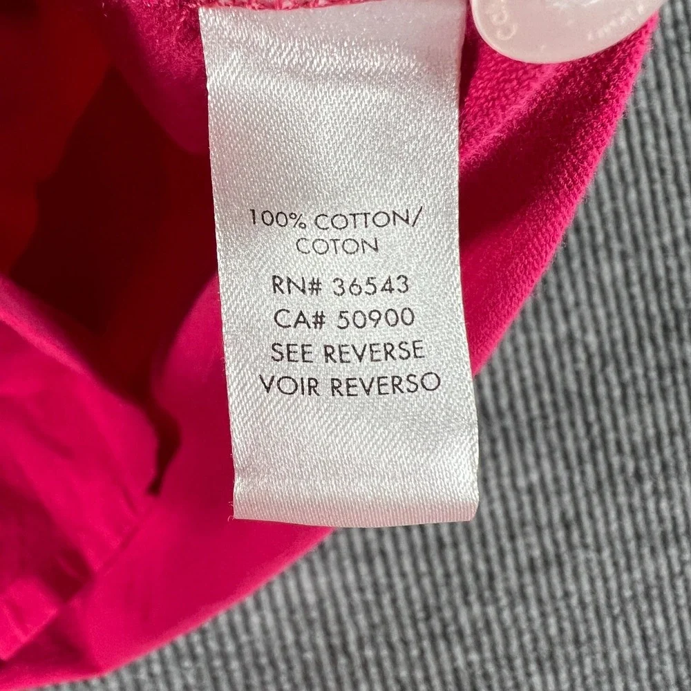 Calvin Klein‎ Mens Shirt Polo Large Pink Short Sleeve Pocket Lightweight Preppy